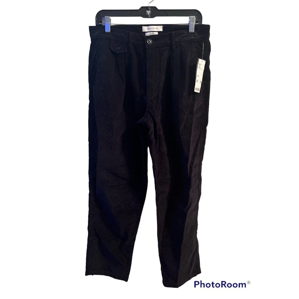 Urban Outfitters Women’s Mom High Rise Black Corduroy Pants Size 31 Straight